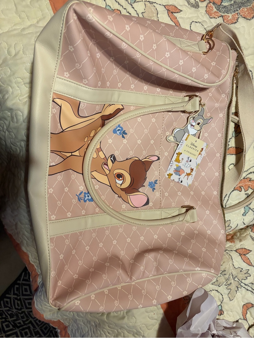 Primark Bambi Print weekender duffle Bag - Women's Shoulder Bag